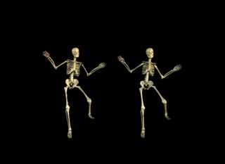 skeletons dancing